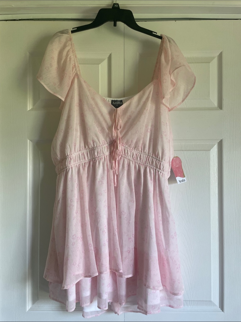 ARULA Pink Floral Romper NWT 2X